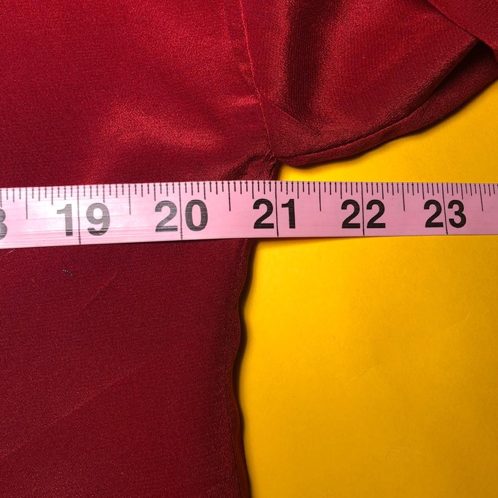 Zara Basic Collared Silk Blouse Top - image 8